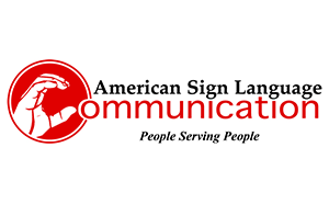 American Sign Language Communication logo.