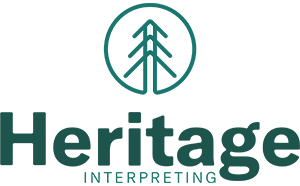 Heritage Interpreting logo.