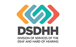 Utah Division of Services of the Deaf and Hard of Hearing logo.